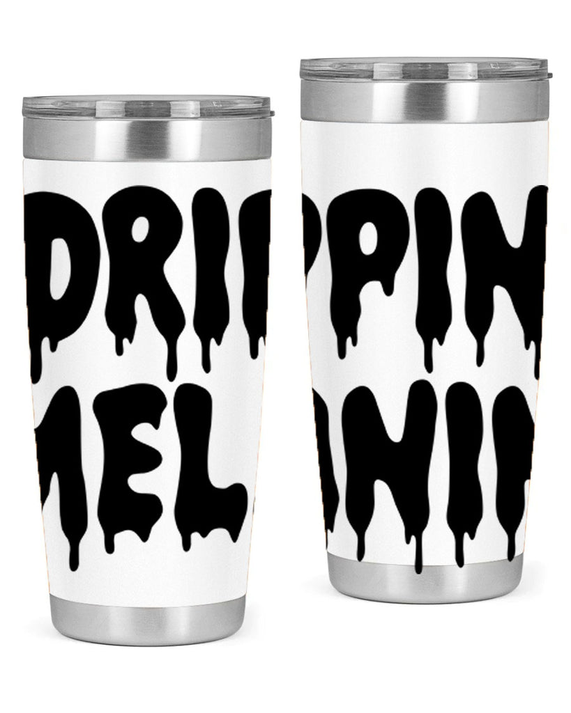 drippinmelanin  160#- black words phrases- Cotton Tank