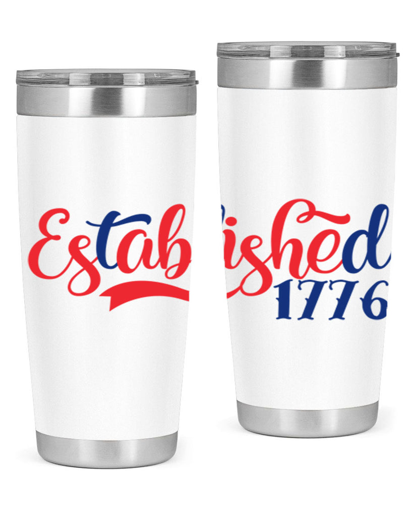 established Style 46#- Fourt Of July- Tumbler