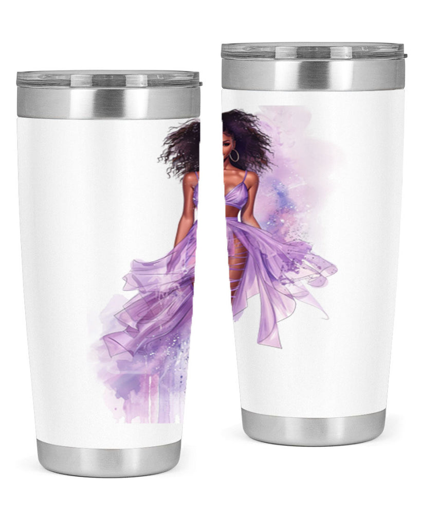 fashion girl in lavender 65#- fashion- Cotton Tank