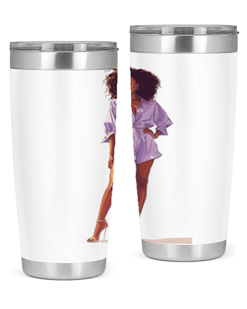 fashion girl in lavender 70#- fashion- Cotton Tank