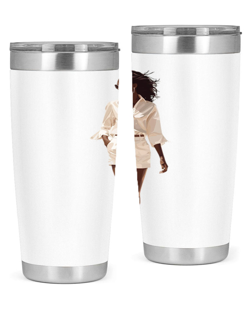 fashion girl in white 72#- fashion- Cotton Tank