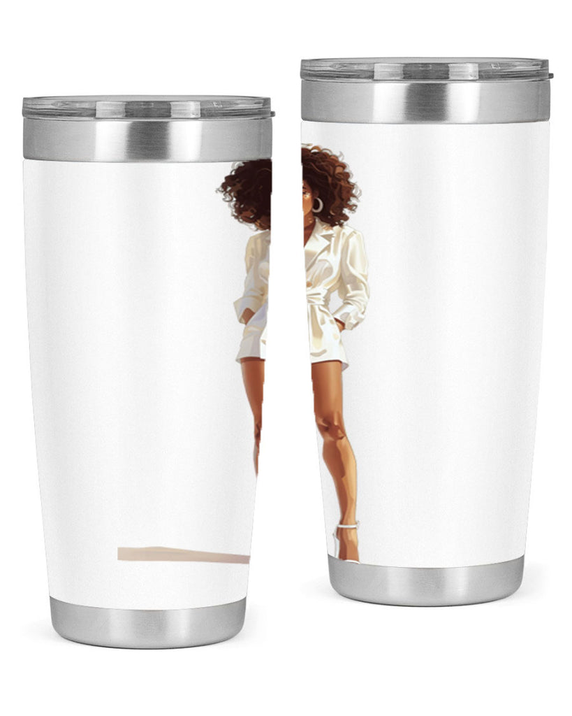 fashion girl in white 74#- fashion- Cotton Tank