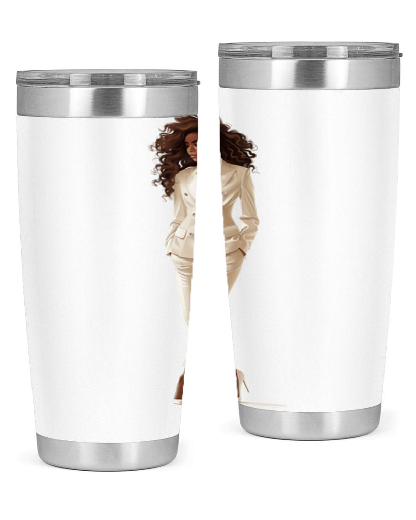 fashion girl in white 81#- fashion- Cotton Tank