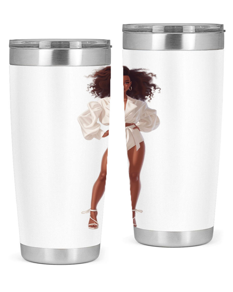 fashion girl in white 82#- fashion- Cotton Tank