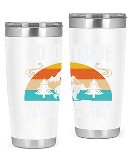 go outside worst case scenario a bear kills you  54#- Bears- Tumbler