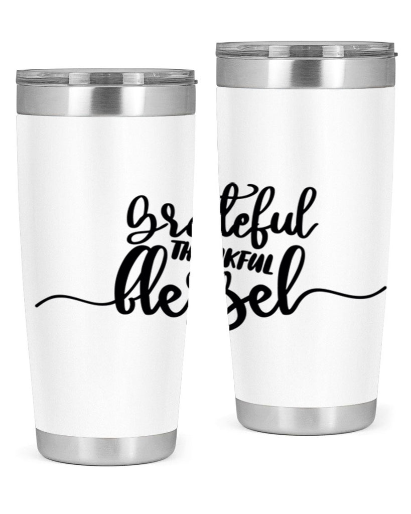 grateful thankful blessed 56#- thanksgiving- Tumbler