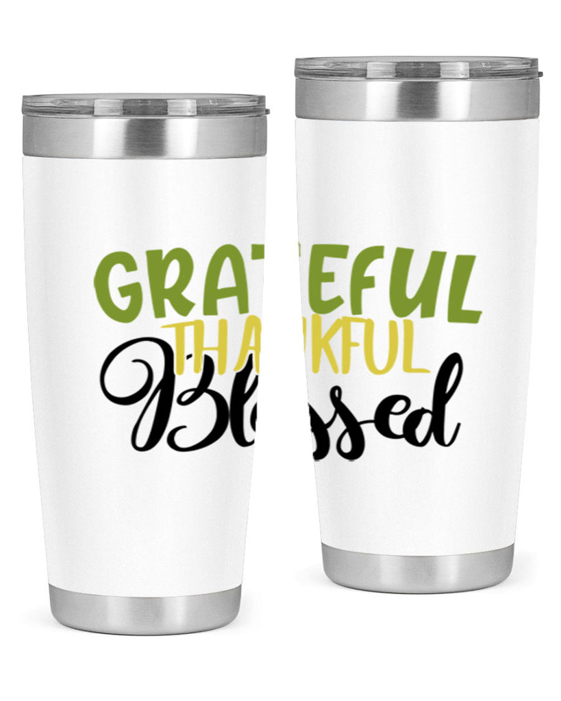 grateful thankful blessed 57#- thanksgiving- Tumbler