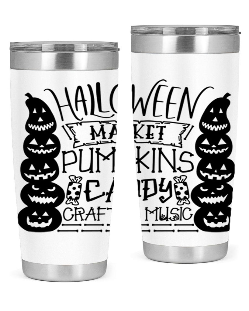 halloween market pumpkins candy 73#- halloween- Tumbler