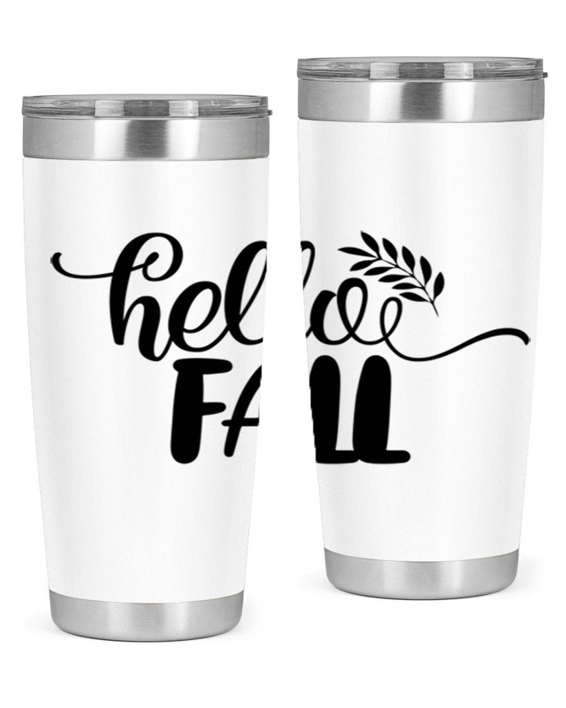 hello fall 54#- thanksgiving- Tumbler