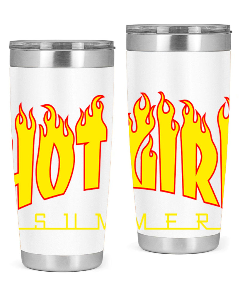 hot girl  summer fire 123#- black words phrases- Cotton Tank