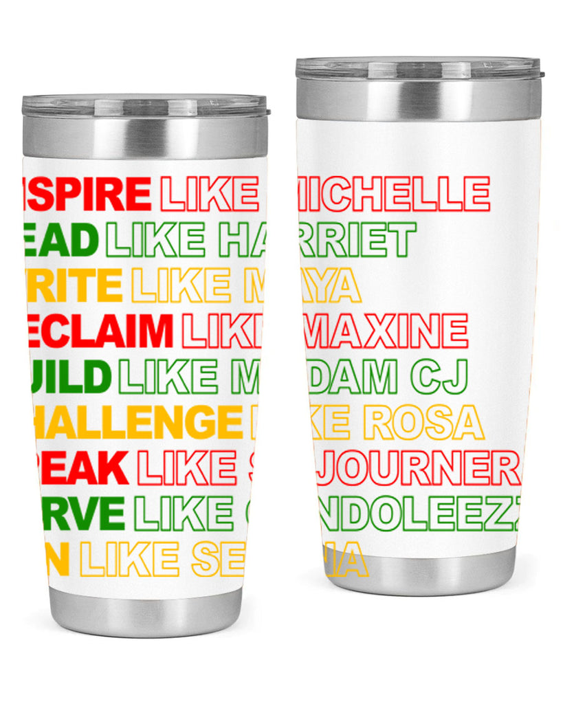 inspire like michelle 107#- black words phrases- Cotton Tank