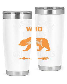 just a girl who loves Grizzly Bears 20#- Bears- Tumbler