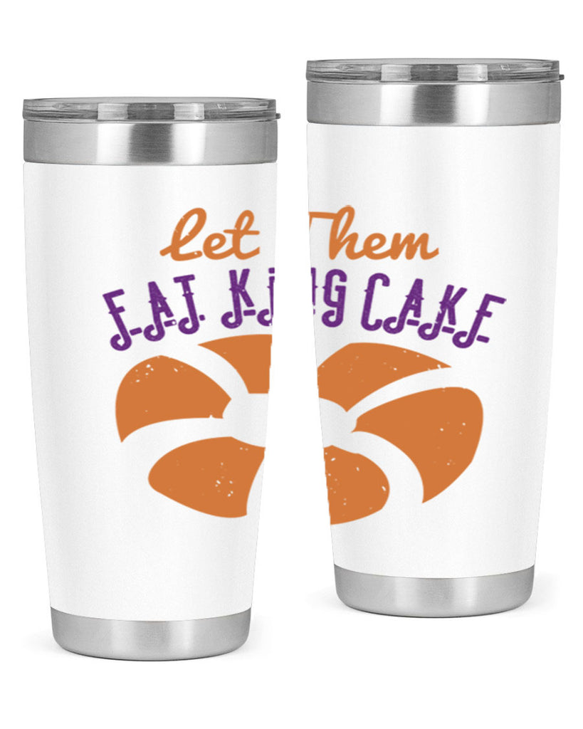 let them eat king cake 50#- mardi gras- Tumbler
