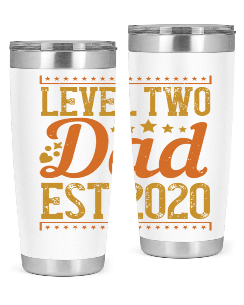 level dad est 189#- fathers day- Tumbler