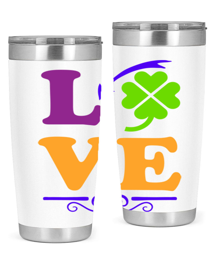love 18#- mardi gras- Tumbler
