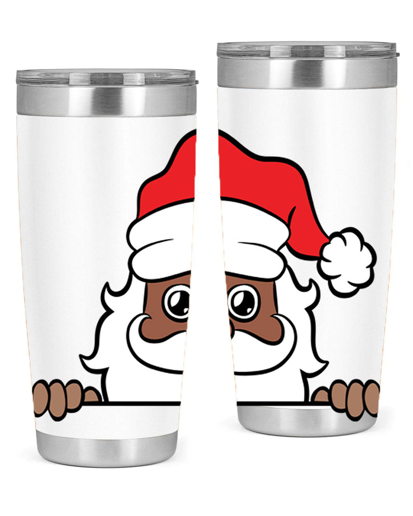 peekaboo black santa 19#- black men - boys- tumbler