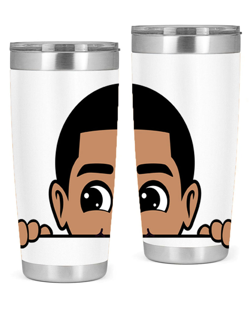 peekaboo boy 17#- black men - boys- tumbler