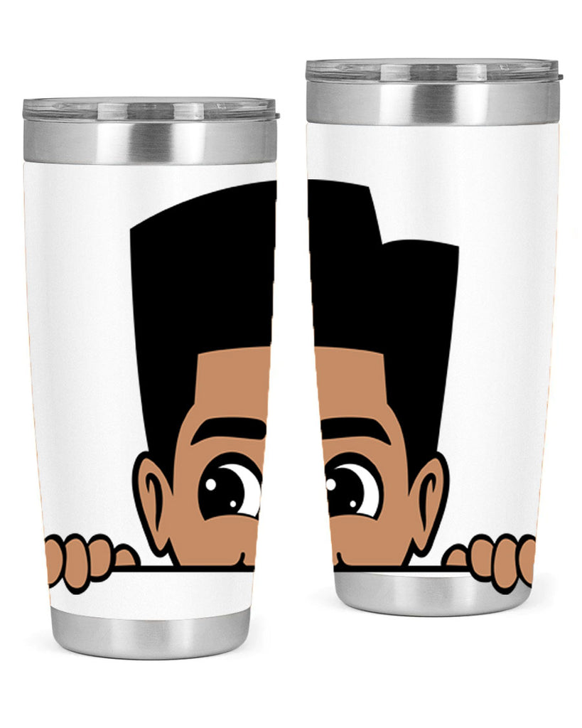 peekaboo boy 18#- black men - boys- tumbler