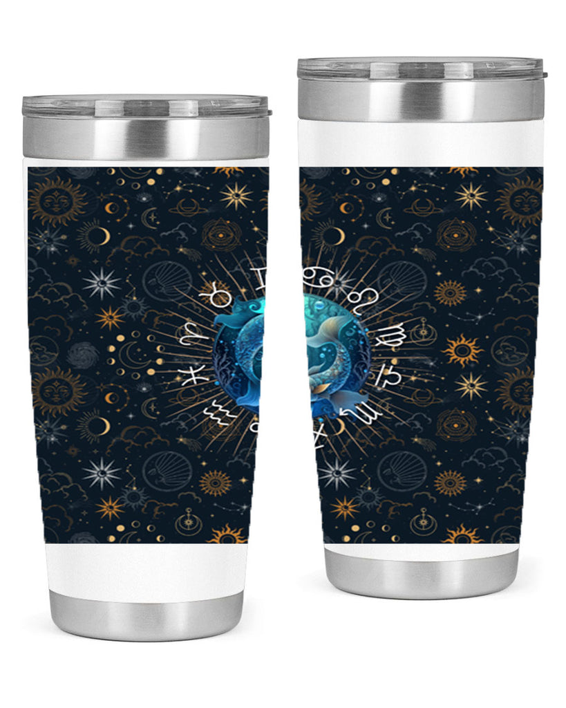 pisces Straight 366#- zodiac- Tumbler