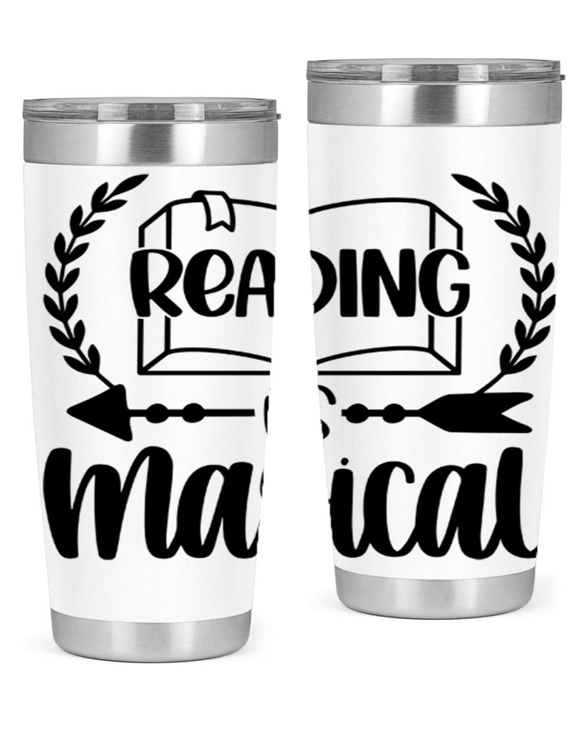 reading is magical 30#- reading- Tumbler