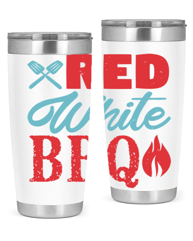 red white bbq 15#- bbq- Tumbler