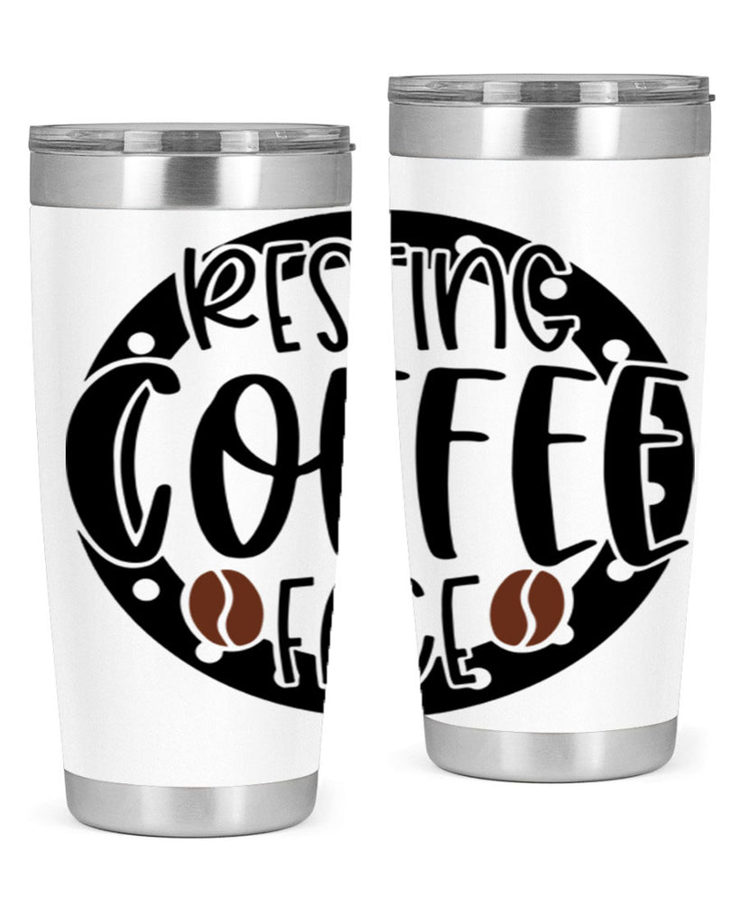 resting coffee face 41#- coffee- Tumbler