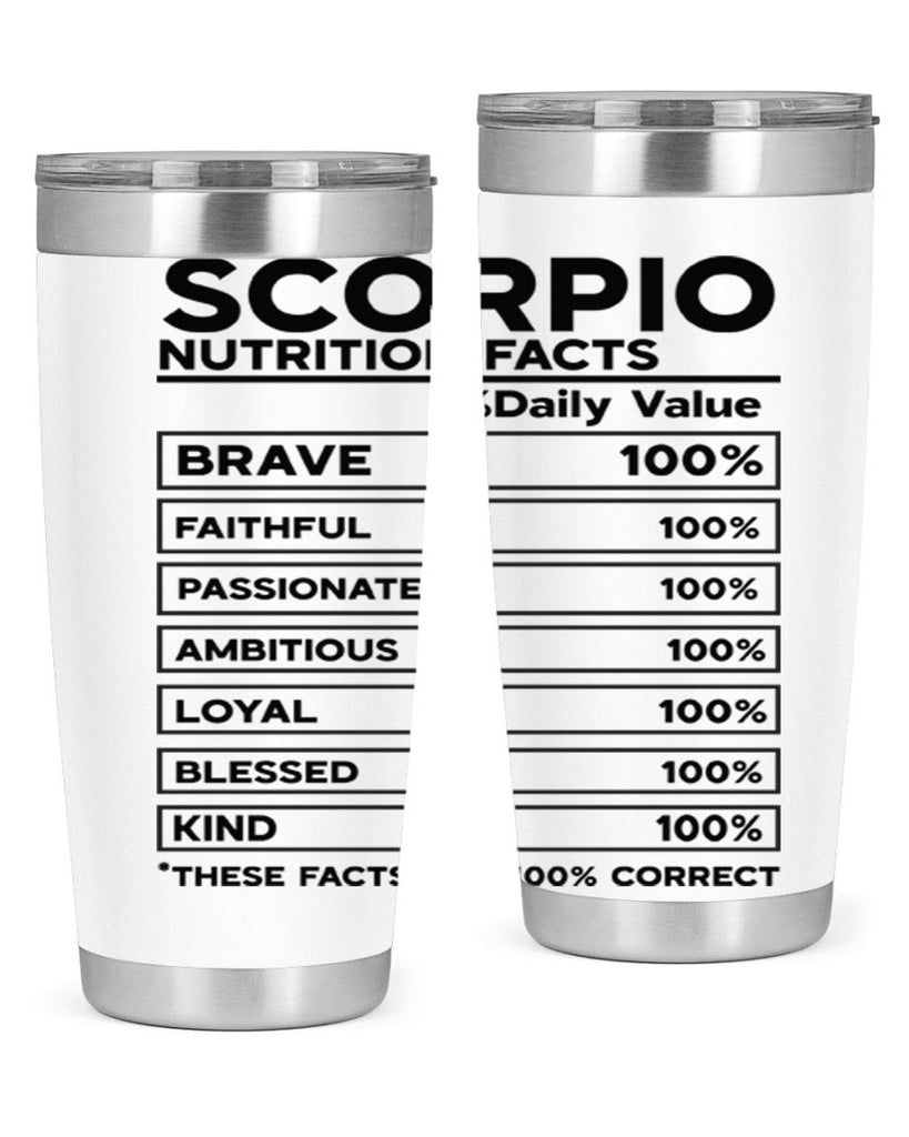 scorpio Nutrition Facts 434#- zodiac- Tumbler