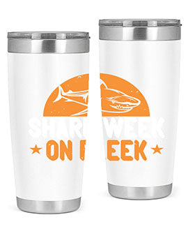 shark week on fleek Style 42#- shark  fish- Tumbler