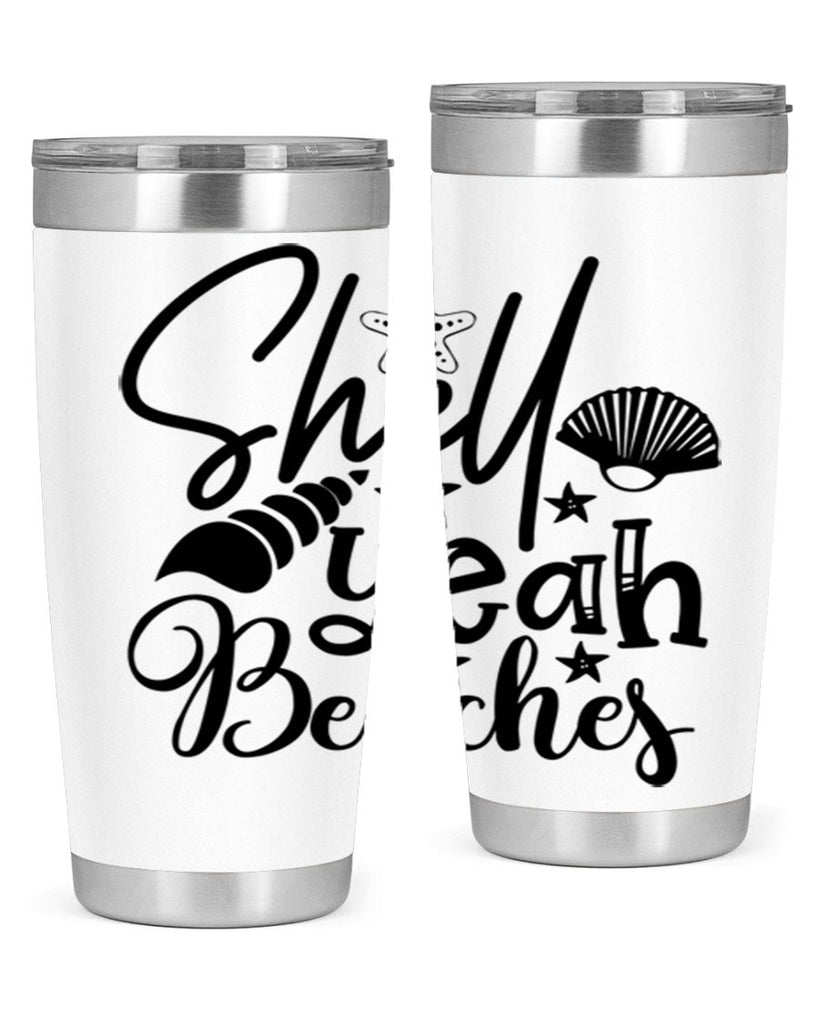 shell yeah beaches Style 75#- summer- Tumbler