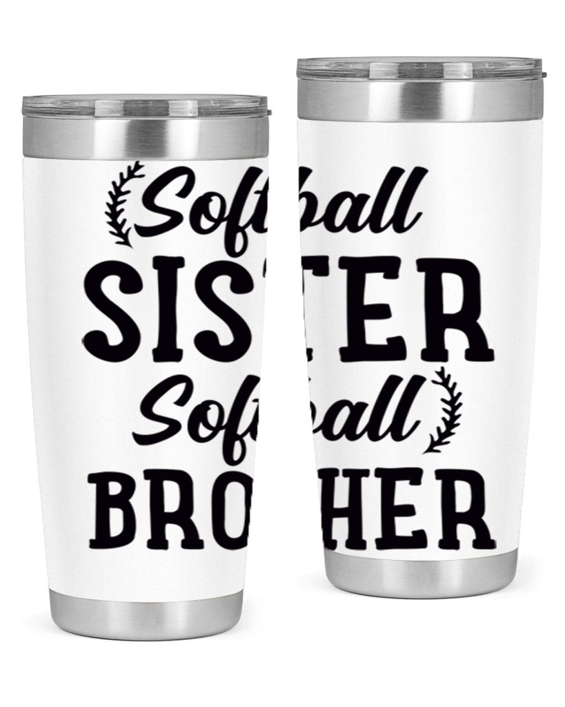 softball sister softball brother 2273#- softball- Tumbler
