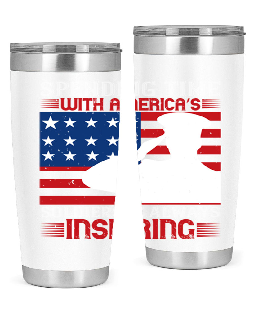 spending time with americas 90#- Veterns Day- Tumbler