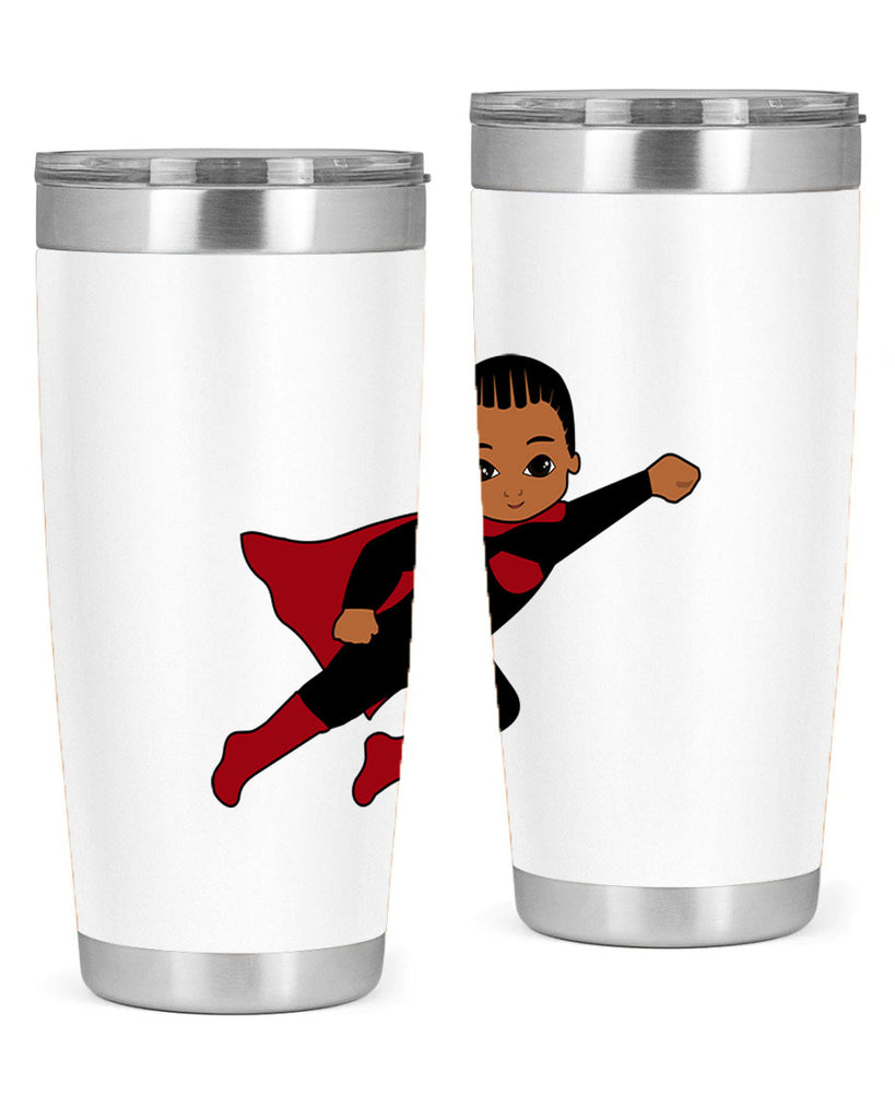 super kid 16#- black men - boys- tumbler