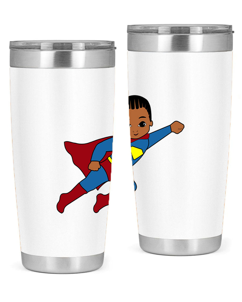 super kid 1#- black men - boys- tumbler