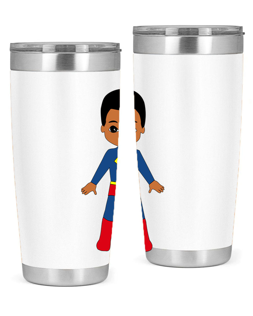 super kid 2#- black men - boys- tumbler