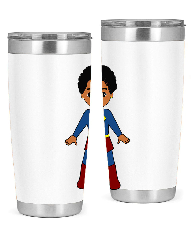 super kid 3#- black men - boys- tumbler