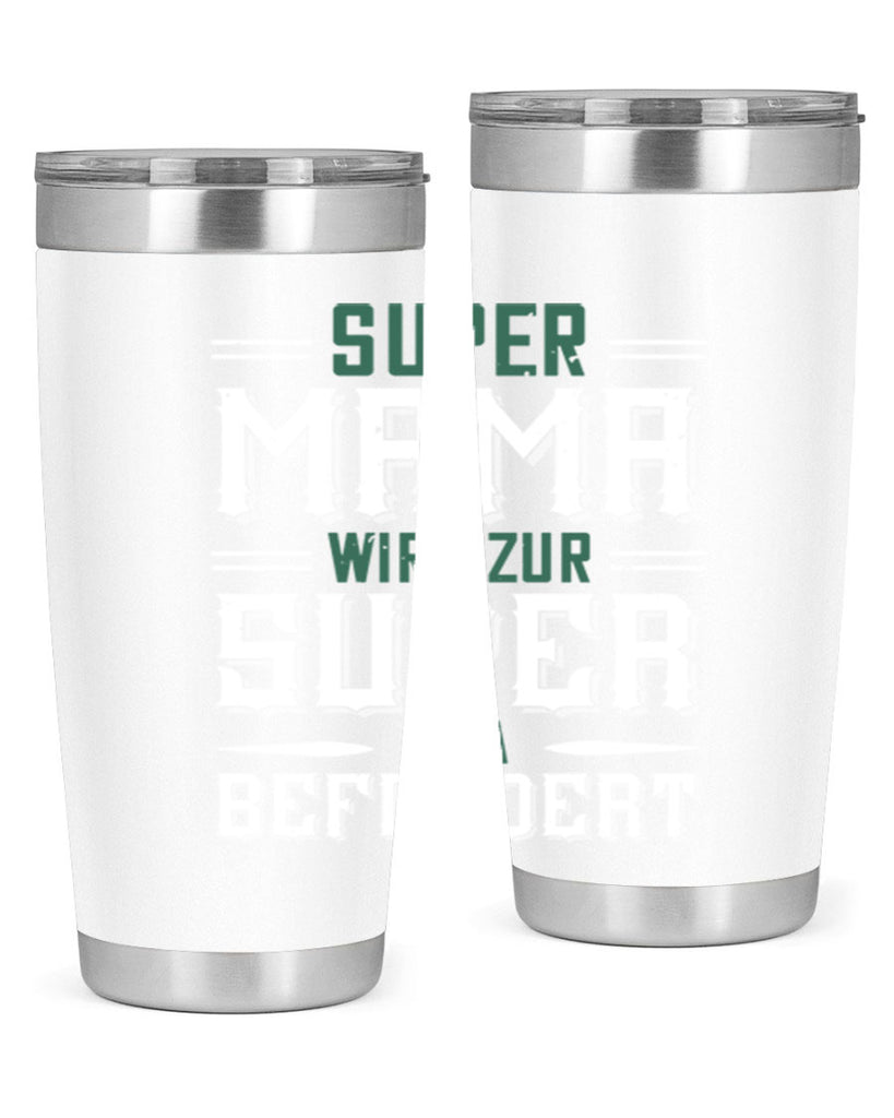 super mama wird zur 9#- grandpa - papa- Tumbler