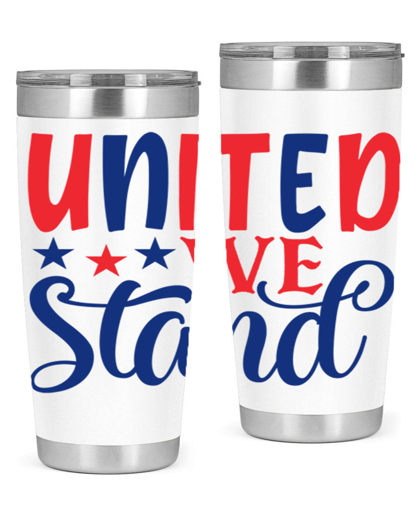 united we stand Style 75#- Fourt Of July- Tumbler