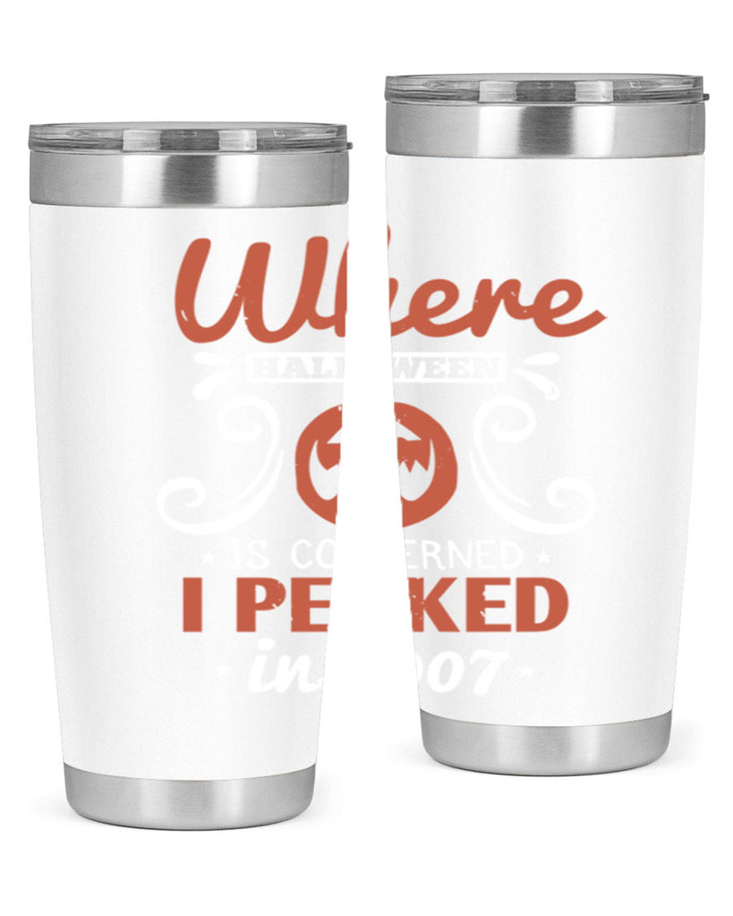 where halloween is 122#- halloween- Tumbler