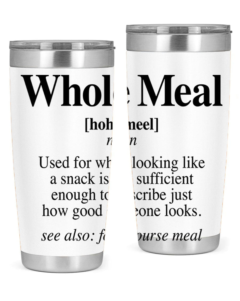 whole meal 10#- black words phrases- Cotton Tank