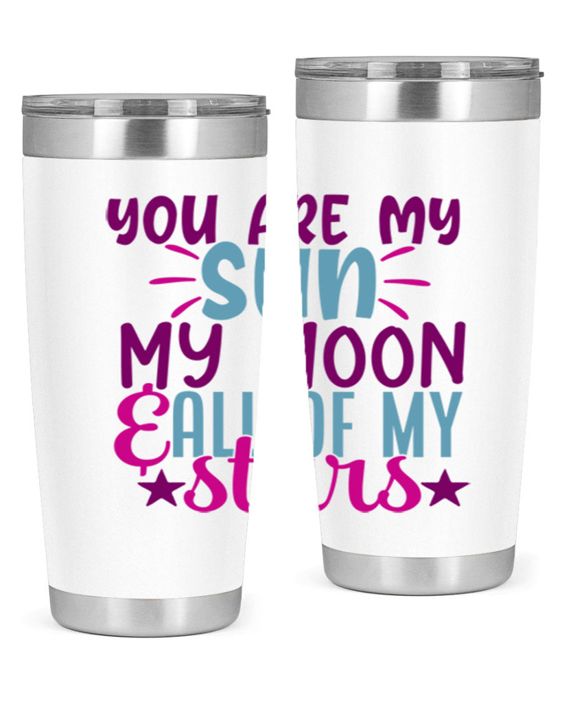 you are my sun my moon all of my stars 5#- family- Tumbler