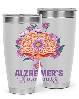 AlzheimerS Awareness Brain 12#- alzheimers- Tumbler