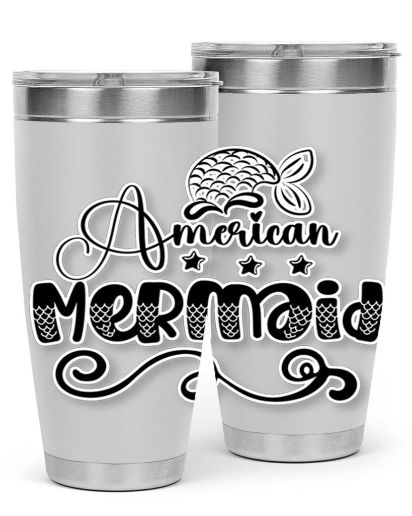 American Mermaid 15#- mermaid- Tumbler