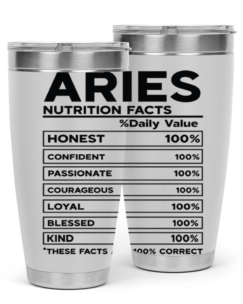 Aries Nutrition Facts 97#- zodiac- Tumbler