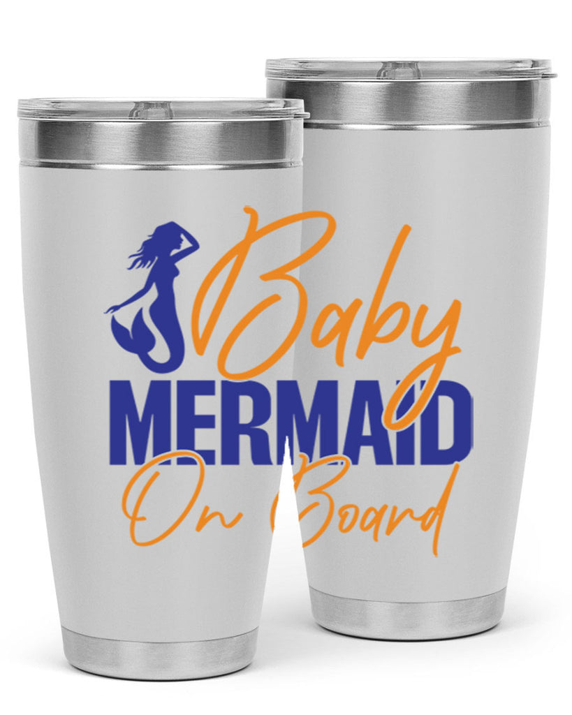 Baby Mermaid on Board 20#- mermaid- Tumbler