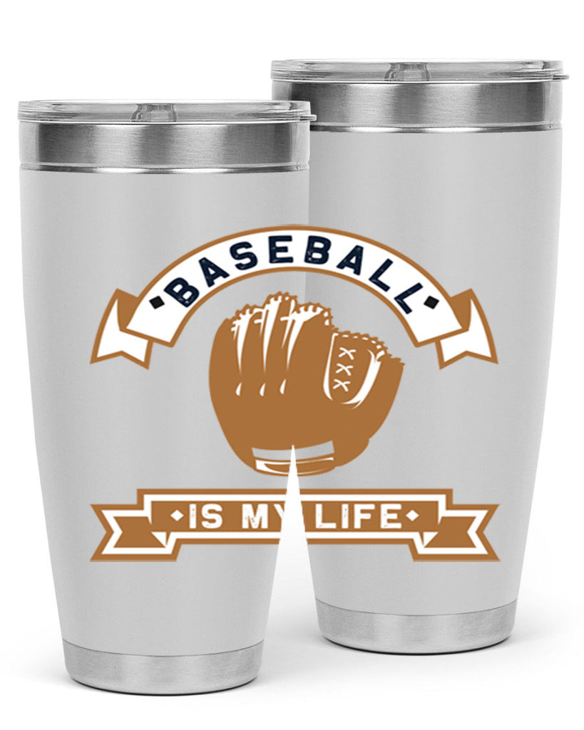 Baseball is 1445#- baseball- Tumbler