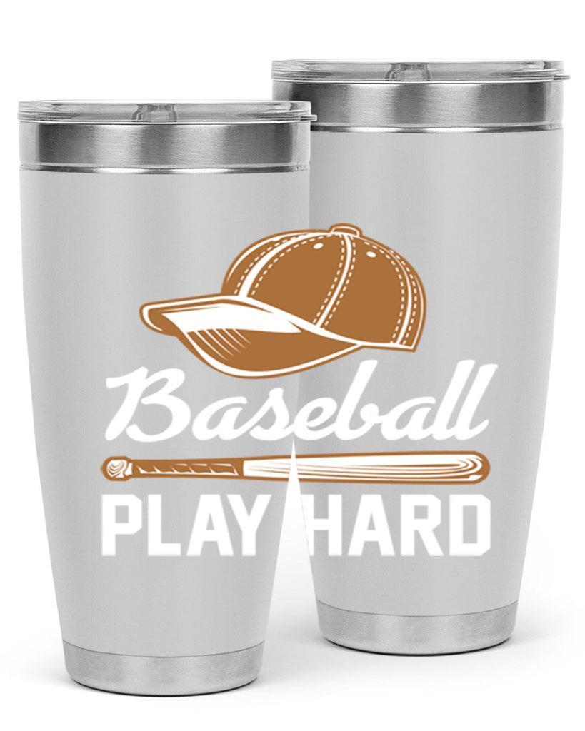 Baseball play 1444#- baseball- Tumbler