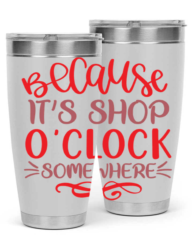 Because Its Shop Oclock Somewhere 19#- fashion- Cotton Tank