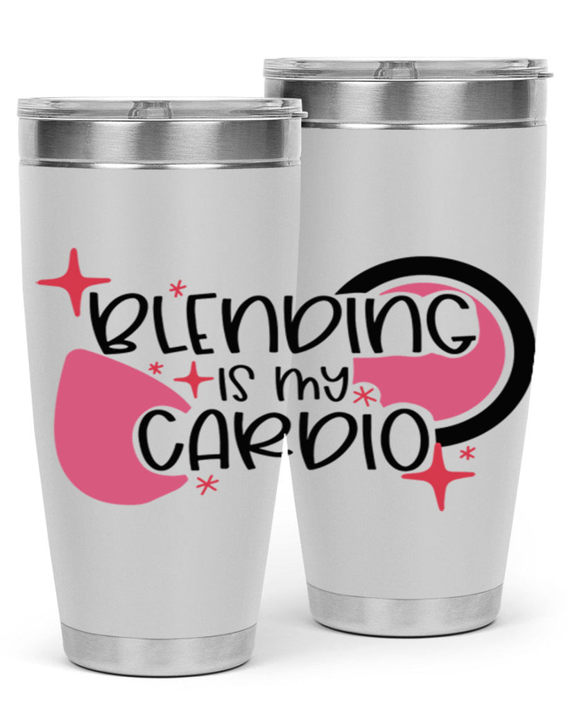 Blending Is My Cardio Style 128#- make up- Tumbler