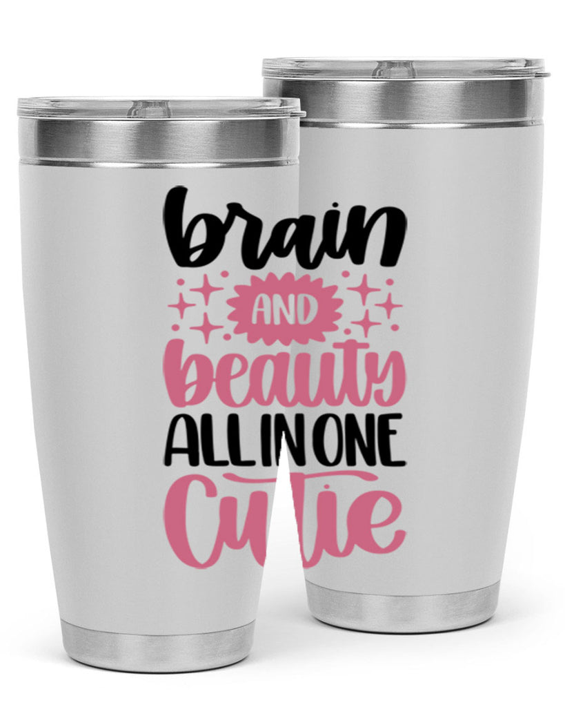 Brain And Beauty All In One Style 126#- make up- Tumbler