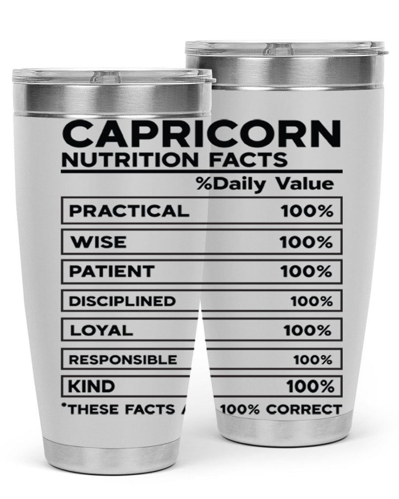 Capricorn Nutrition Facts 185#- zodiac- Tumbler